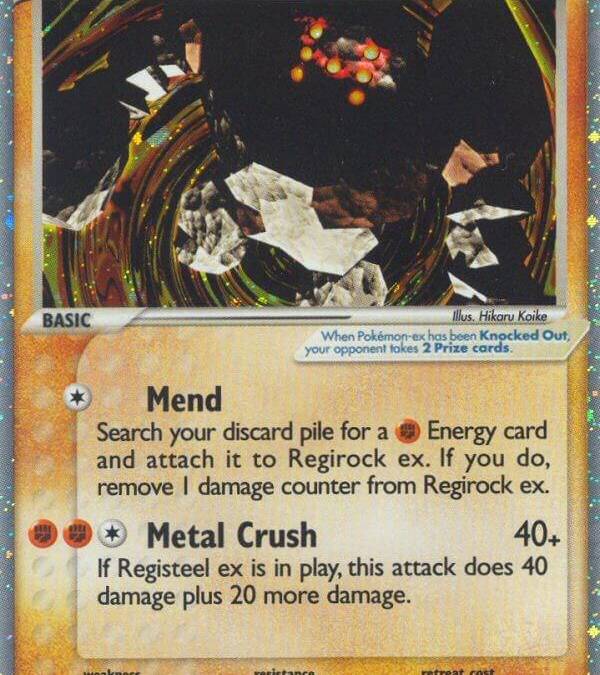 regirock ex pokemon card Pokemon EX Emerald Ultra Rare Card main image 1