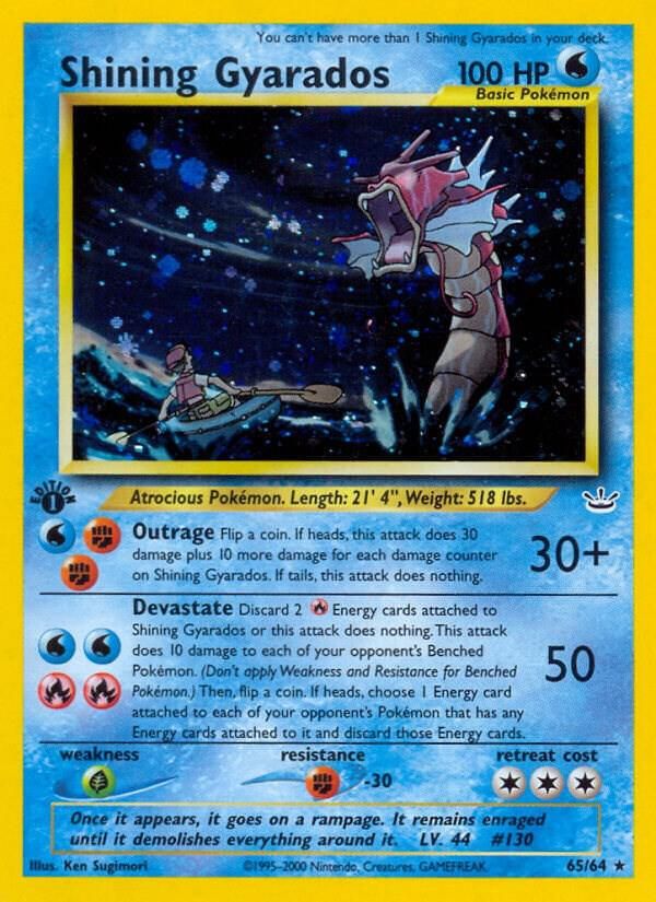 shining gyarados pokemon card Shining Gyarados main image 1