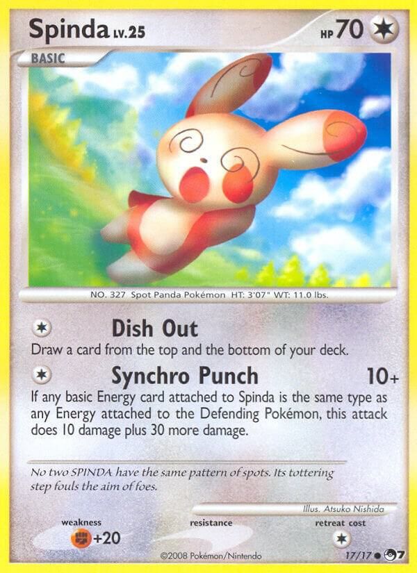 spinda pokemon card Mint / near mint condition trading card 2006 SPINDA Ultra Rare Ex