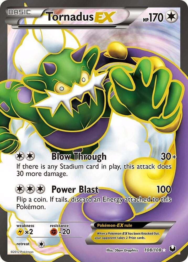 Tornadus EX 108 Full Art - Dark Explorers Real Time Price Data.