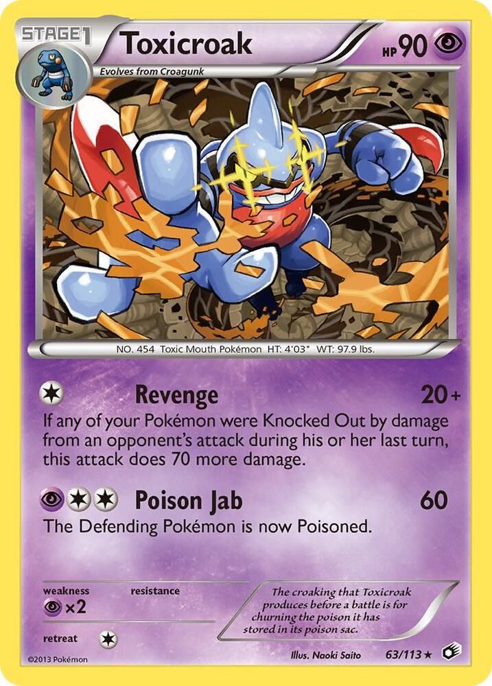 Toxicroak - Legendary Treasures Real Time Price Data.