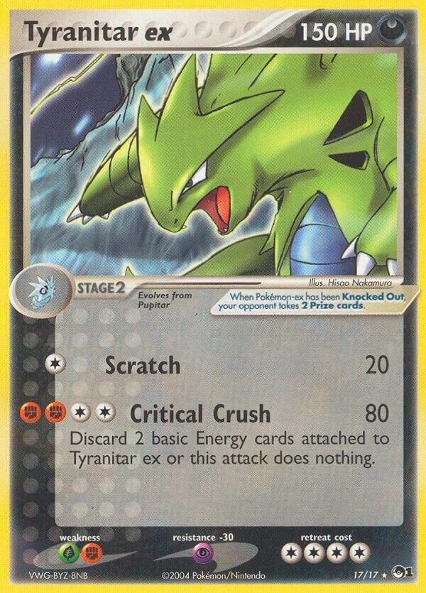 Tyranitar ex Holo - POP Series 1 Real Time Price Data.
