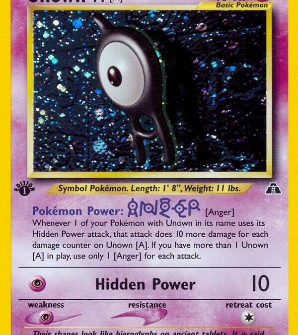 shiny unown pokemon card Pokemon TCG - Unown V Promo Full Art Holo Card SWSH300