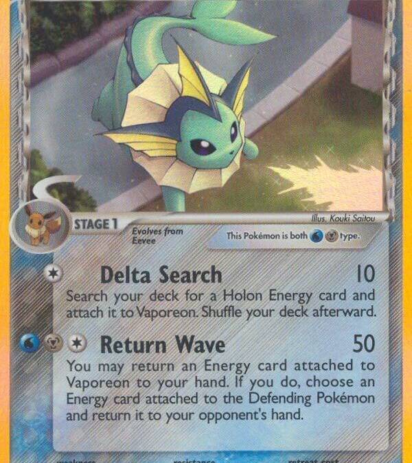Vaporeon Delta Species - Delta Species Real Time Price Data.