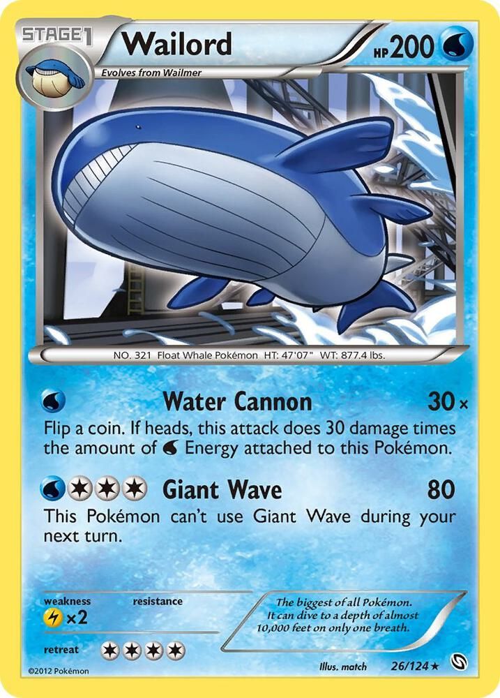 Wailord - Dragons Exalted Real Time Price Data.