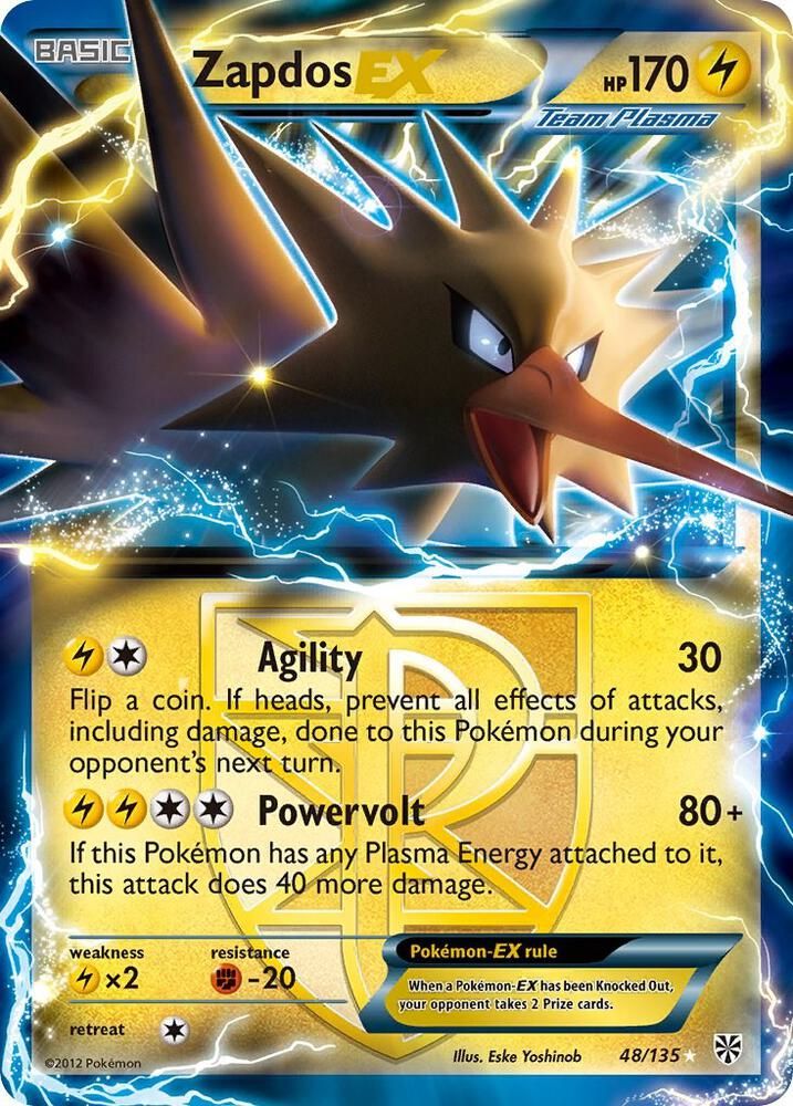 Zapdos EX Team Plasma - Plasma Storm Real Time Price Data.