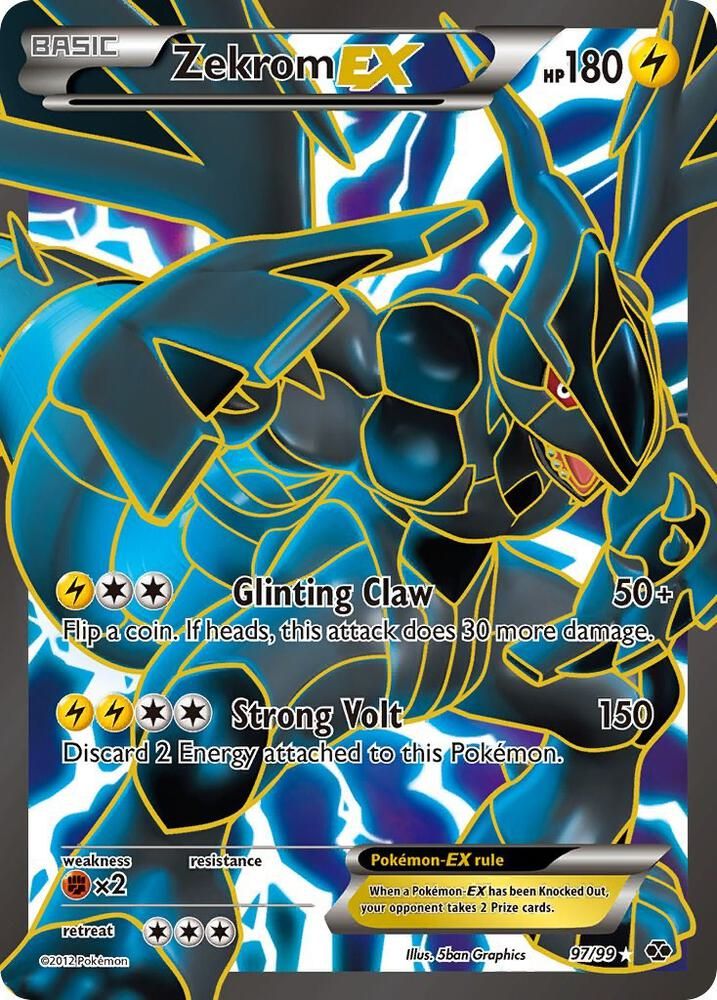 Zekrom EX 97 Full Art - Next Destinies Real Time Price Data.