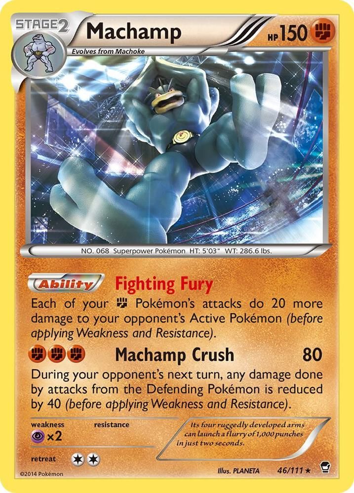 ポケモンカードゲーム Macha Machamp 46/111 Pokemon Card Holo XY Furious Fists 2014 | eBay