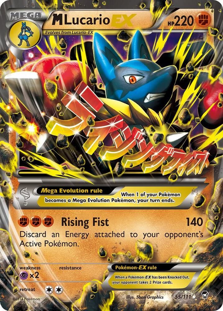 pokemon card m lucario ex M Lucario EX - XY
