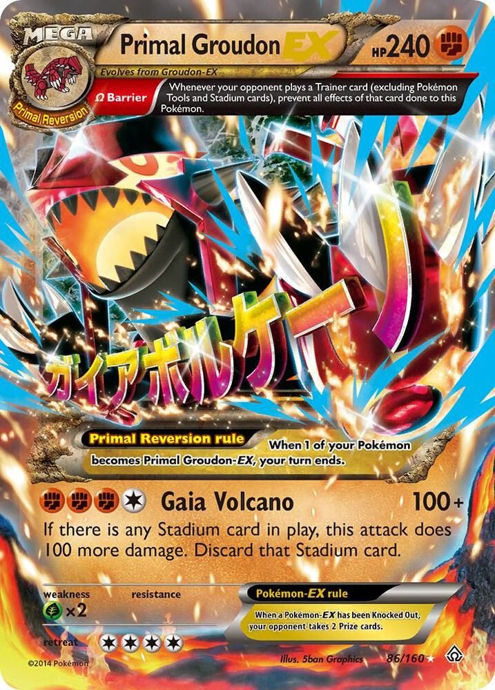 PSA10 ゲンシグラードンEX RR CP4 PRIMAL GROUDON Primal Groudon EX Omega - XY - Primal Clash Real Time Price Data.