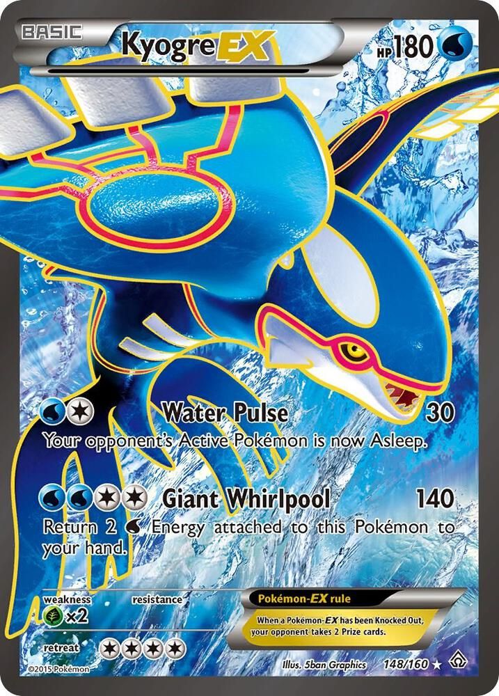 Kyogre EX 148 Full Art - XY - Primal Clash Real Time Price Data.