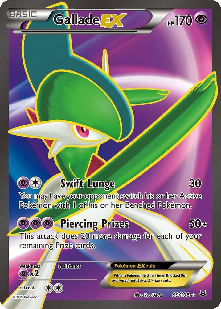 Gallade EX 99 Full Art - XY - Roaring Skies Real Time Price Data.