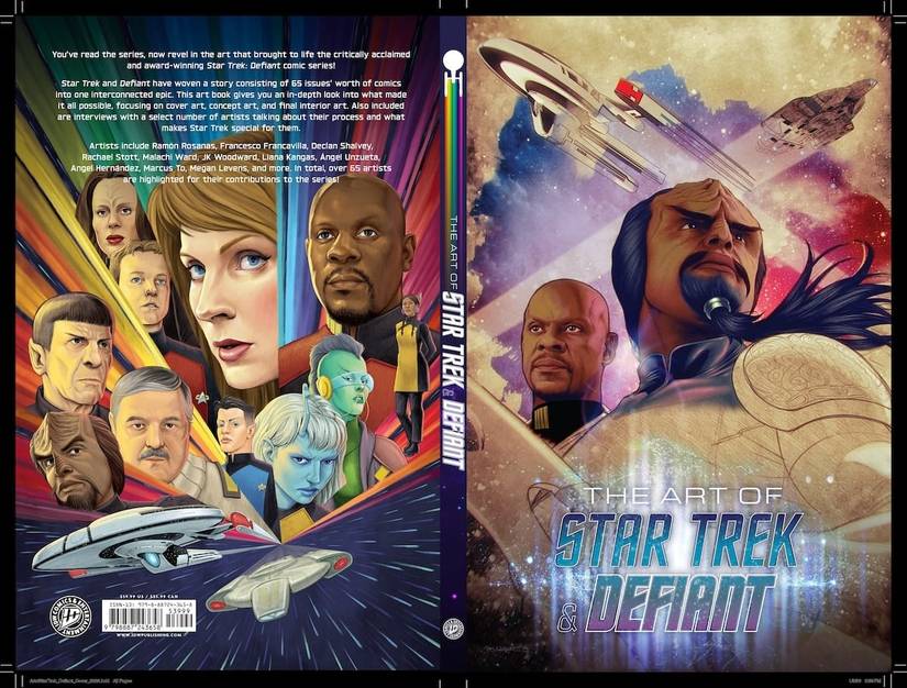 Cover artwork for The Art of Star Trek & Defiant