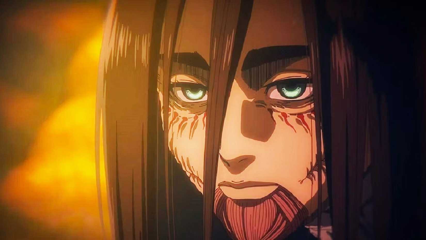 Eren Yeager, after merging with the Founding Titan, in Attack on Titan.