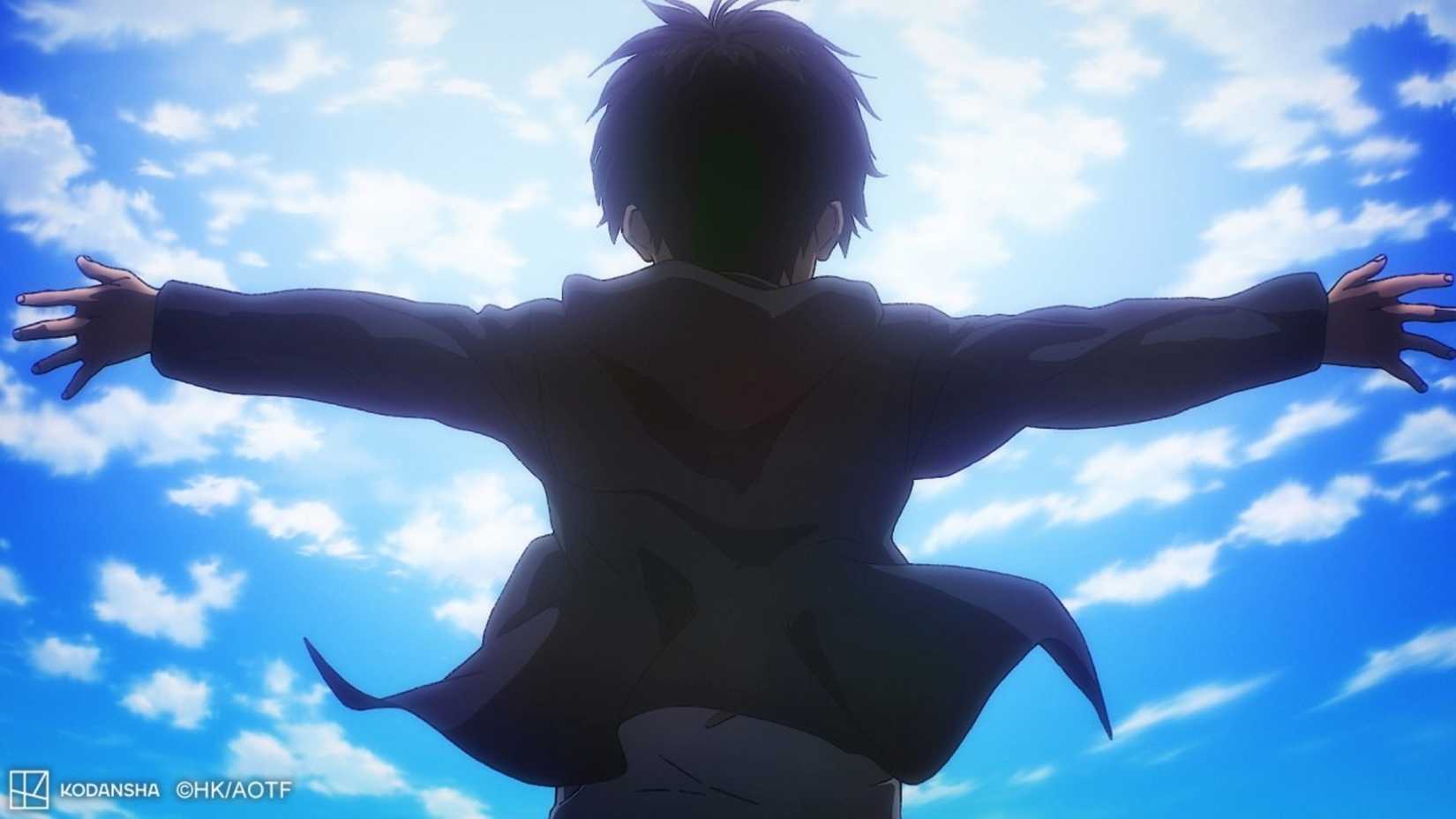 Eren Jaeger rêve de liberté dans L'Attaque des Titans.