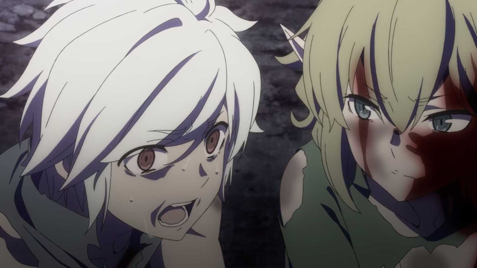 Bell and Ryuu in the White Palace in Is It Wrong to Try to Pick Up Girls in a Dungeon?