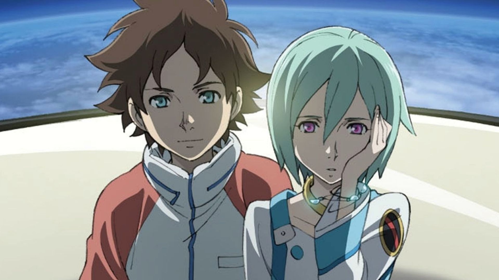 Eureka and Renton Thurston in Eureka Seven anime