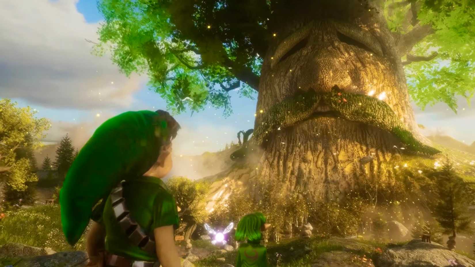 Link visits the Deku Tree in RwanLink’s Zelda: Ocarina of Time remake