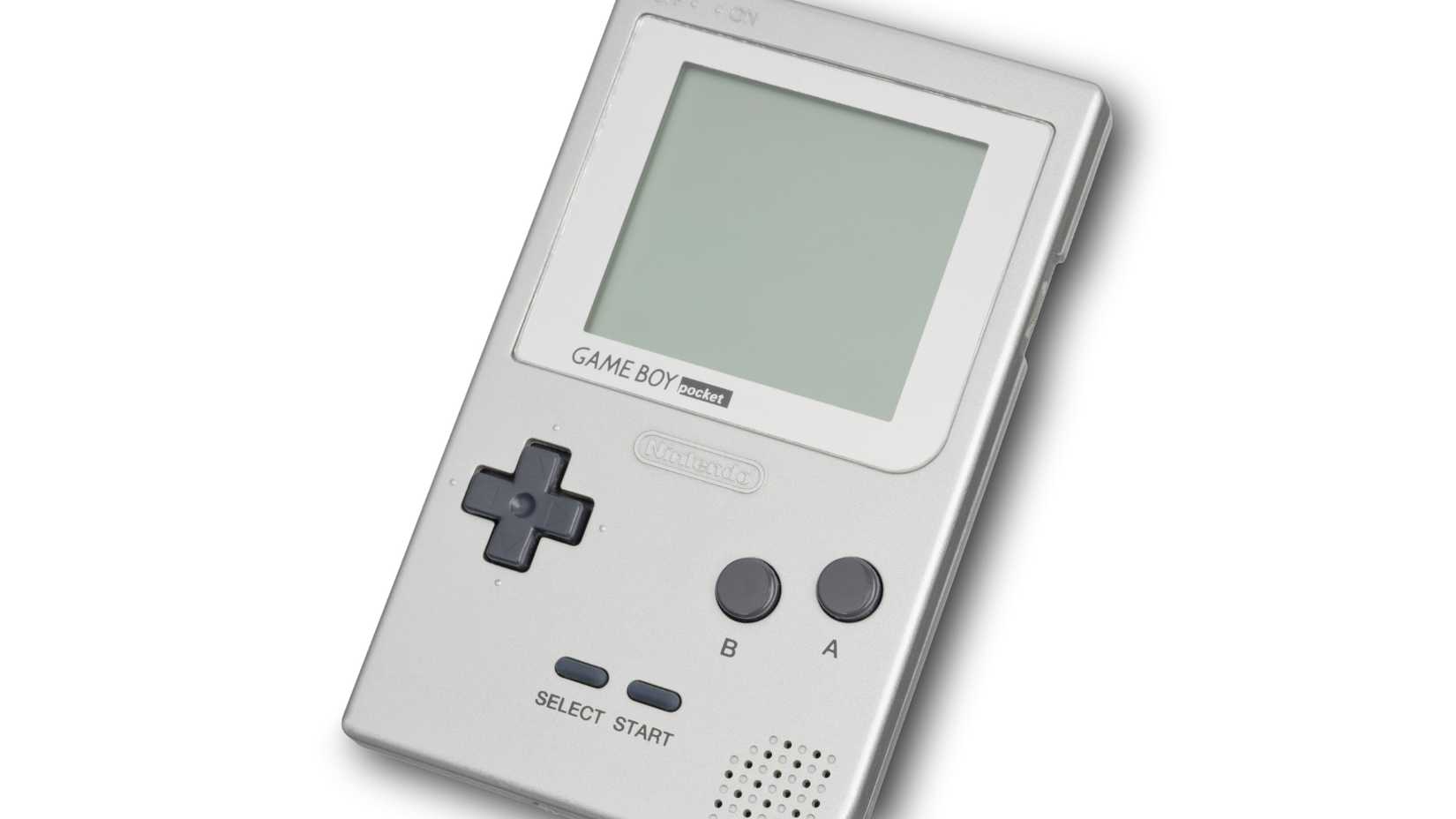A photo of a silver-colored Game Boy Pocket