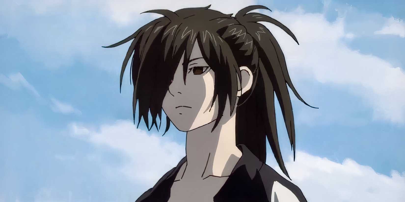 Hyakkimaru looks wistfully into the distance in the Dororo anime series