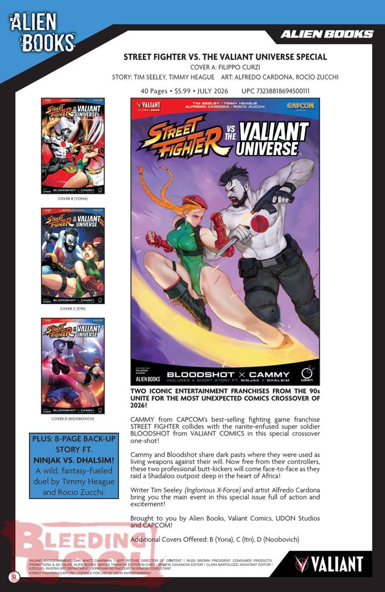 IDW Street Fighter vs Valiant Universe