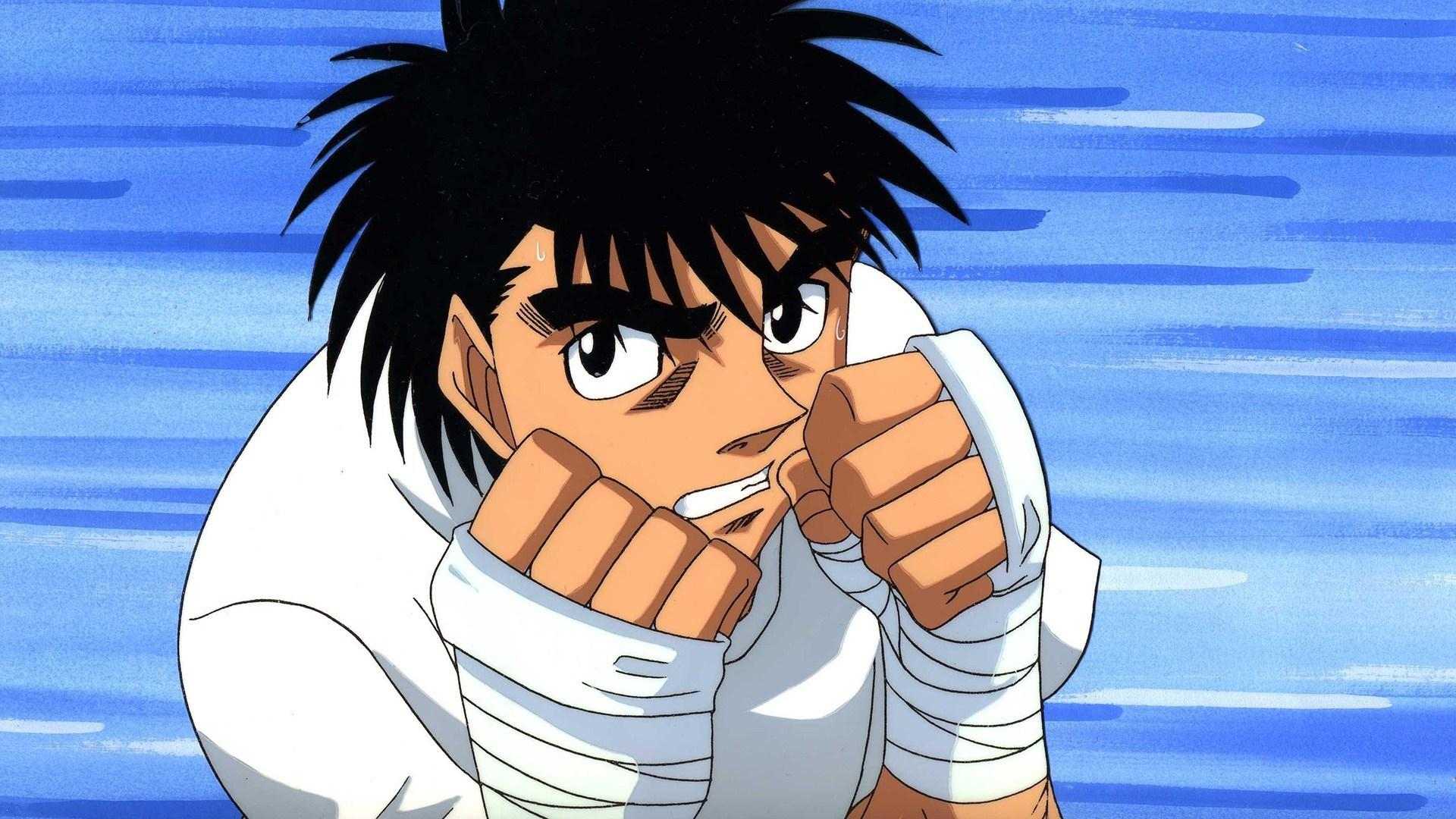 Ippo Makunoichi practicing boxing in Hajime no Ippo