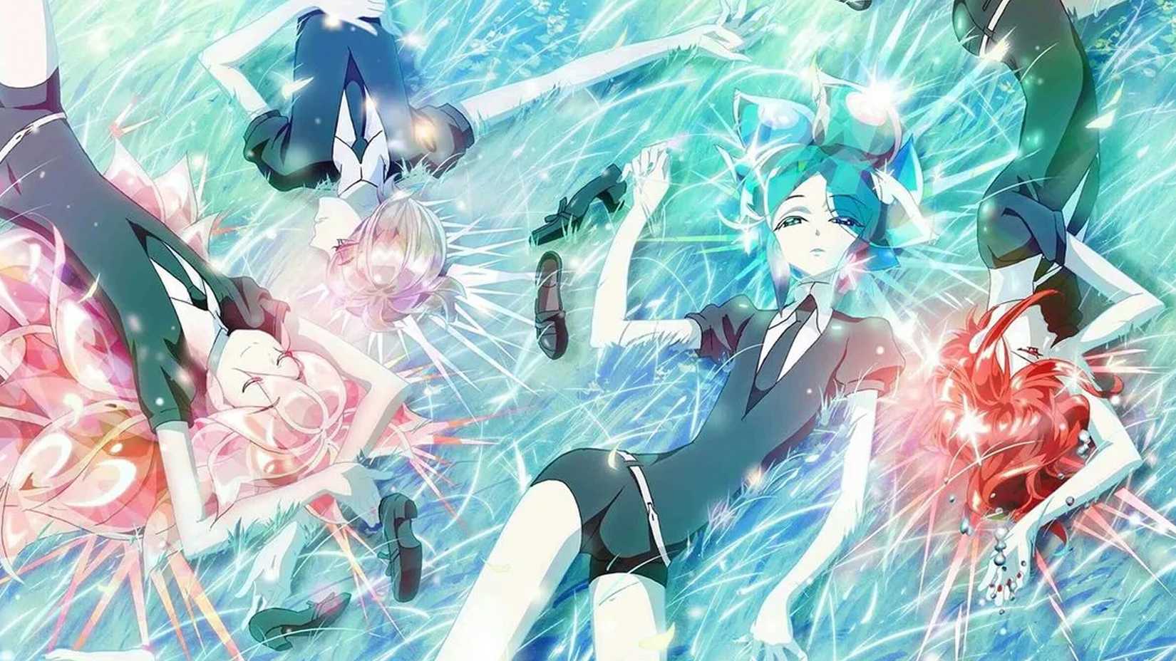 Phos lies around with other Gems in Land of the Lustrous.