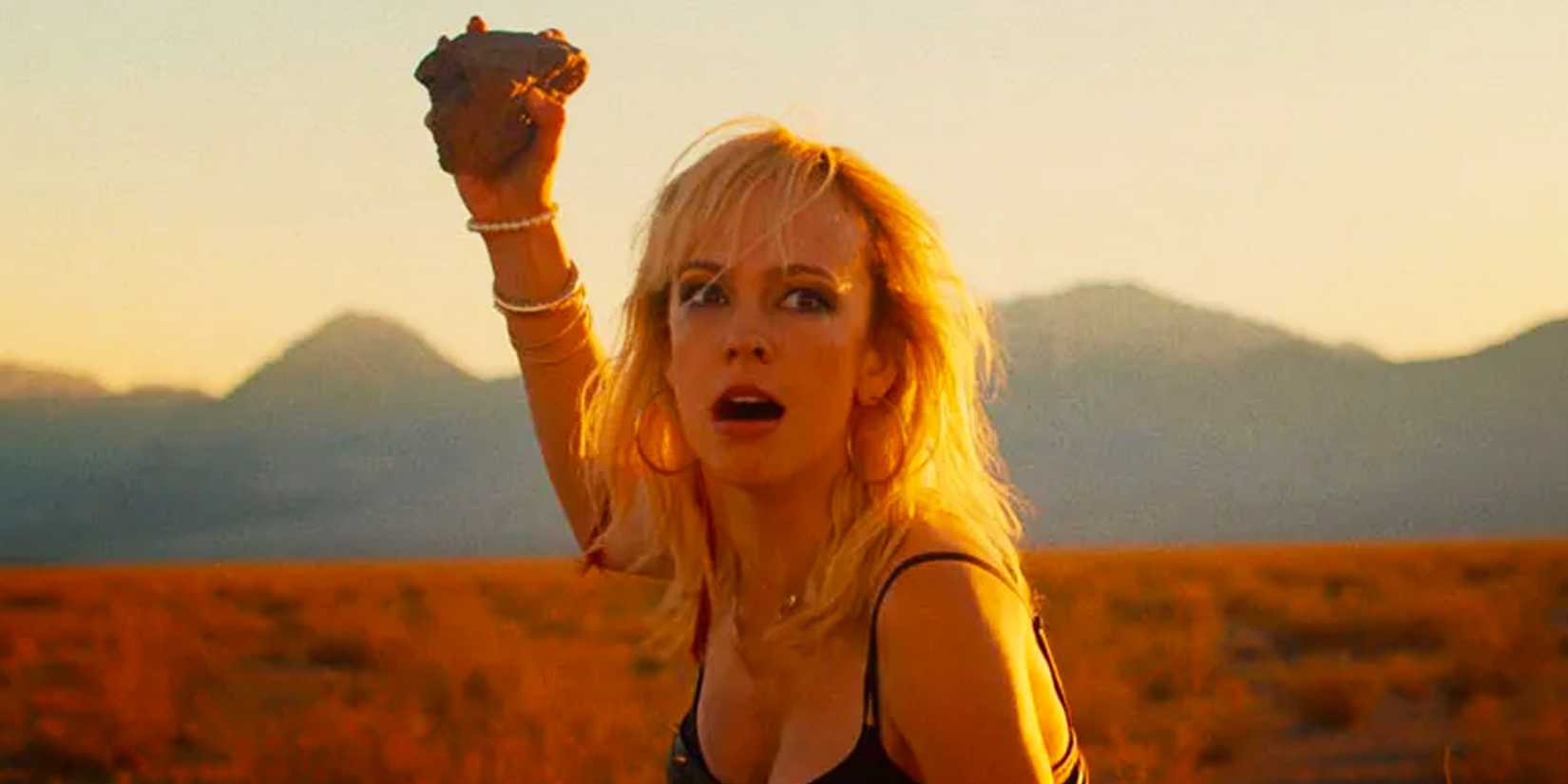 Molly in the desert in It Stains the Sands Red