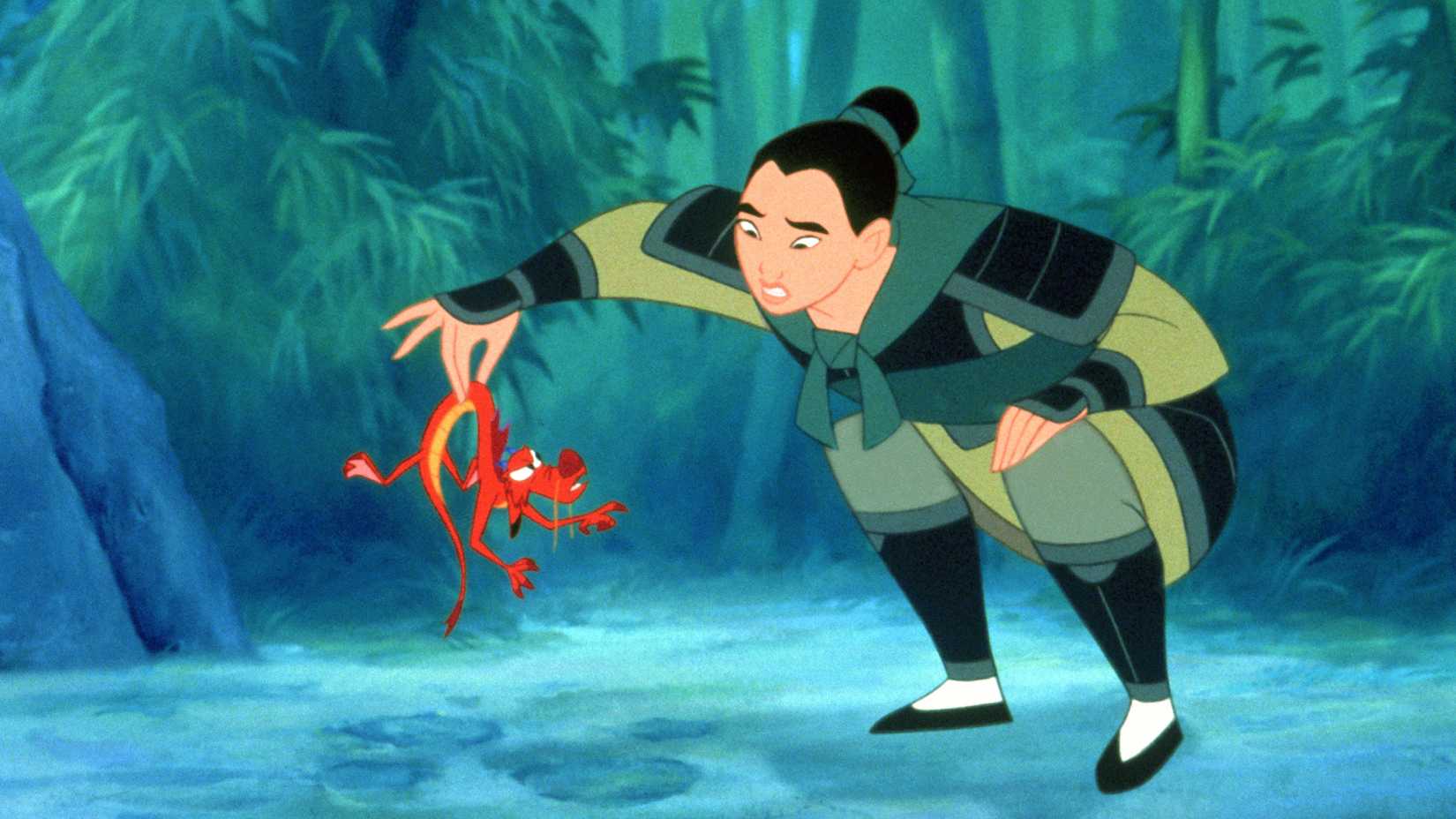 Mushu and Mulan in Mulan