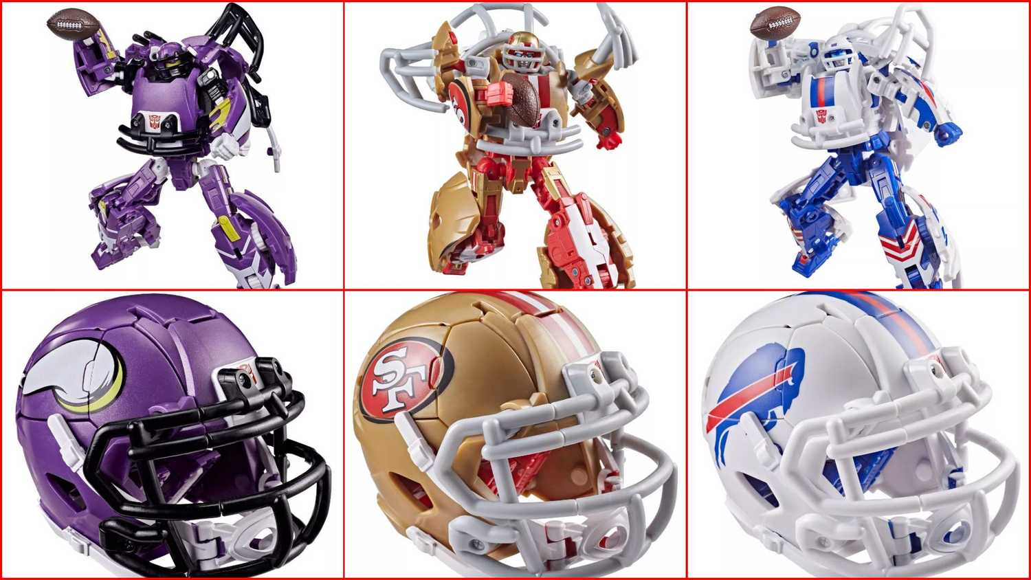 football action figures helmets Kaskey Kids Guys, Red Gold vs. Blue Silver, 30 Pieces in Each Set, Includes 2 Teams, Accessories, and Travel Storage Case, Nostalgic Sports for Imaginative Play, Ages 3 and instructions American Football Helmet 3D