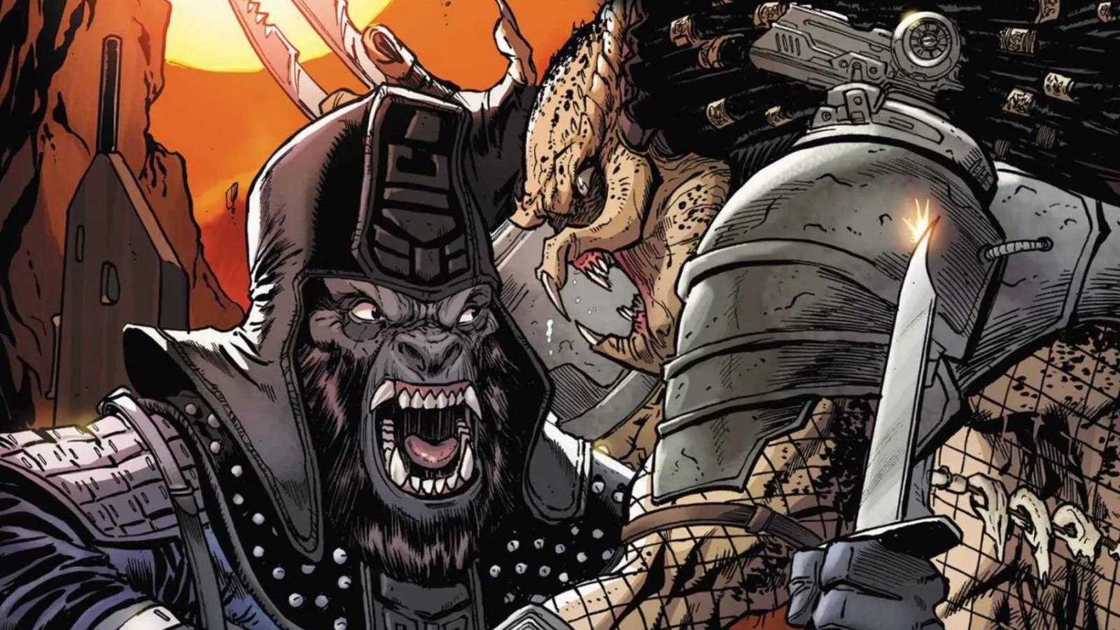 Predator and Planet of the Apes Officially Face Off In Major Crossover Event