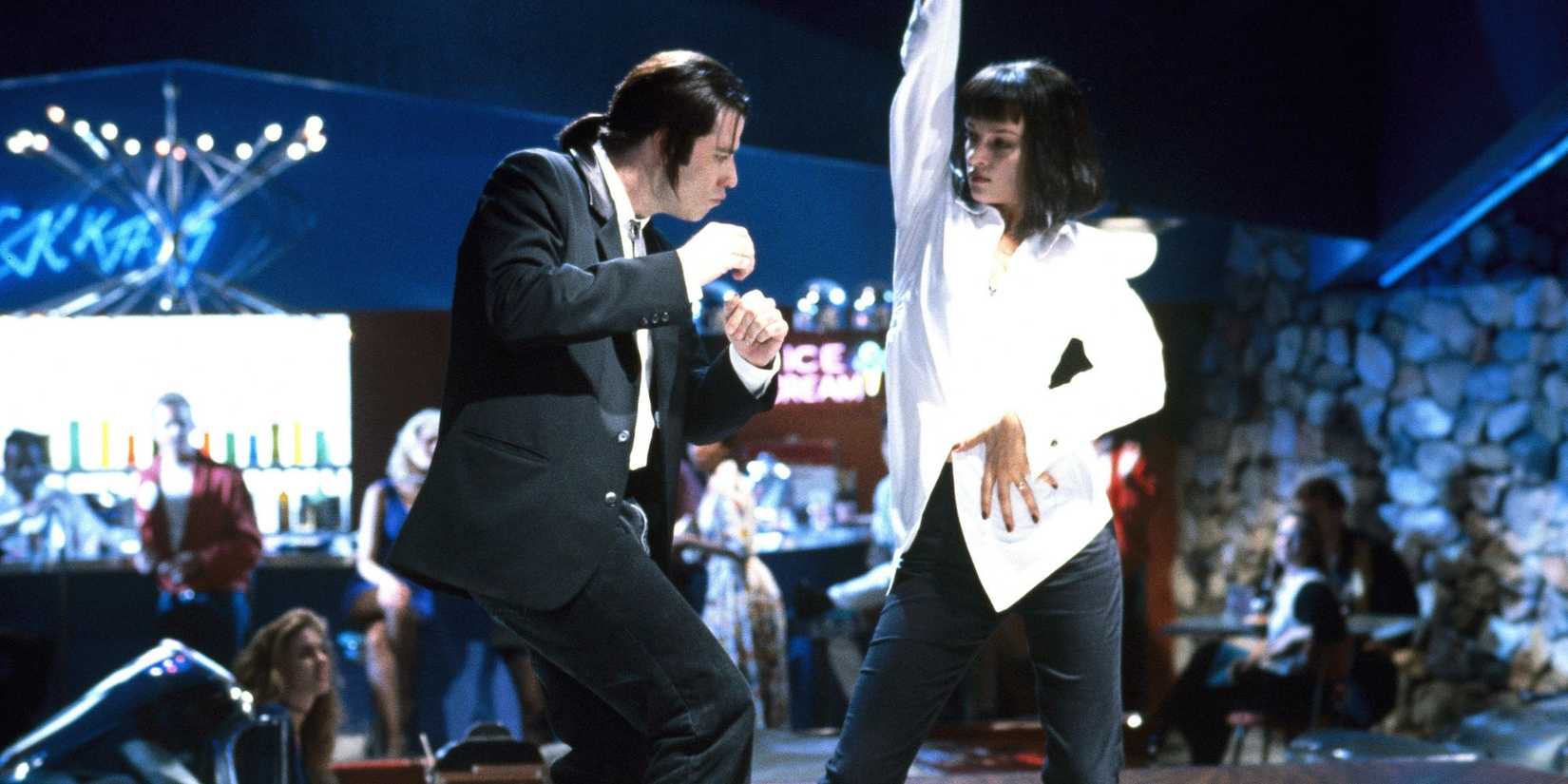 John Travolta and Uma Thurman dancing in Pulp Fiction.