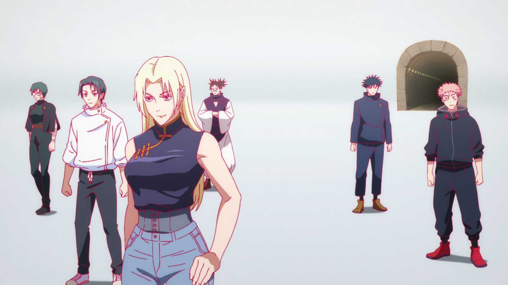 Choso, Yuki et les sorciers jujustu réunis dans l'anime Jujutsu Kaisen