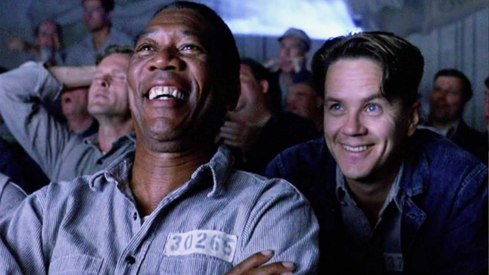 Morgan Freeman and Tim Robbins star in the Stephen King adaptation, The Shawshank Redemption