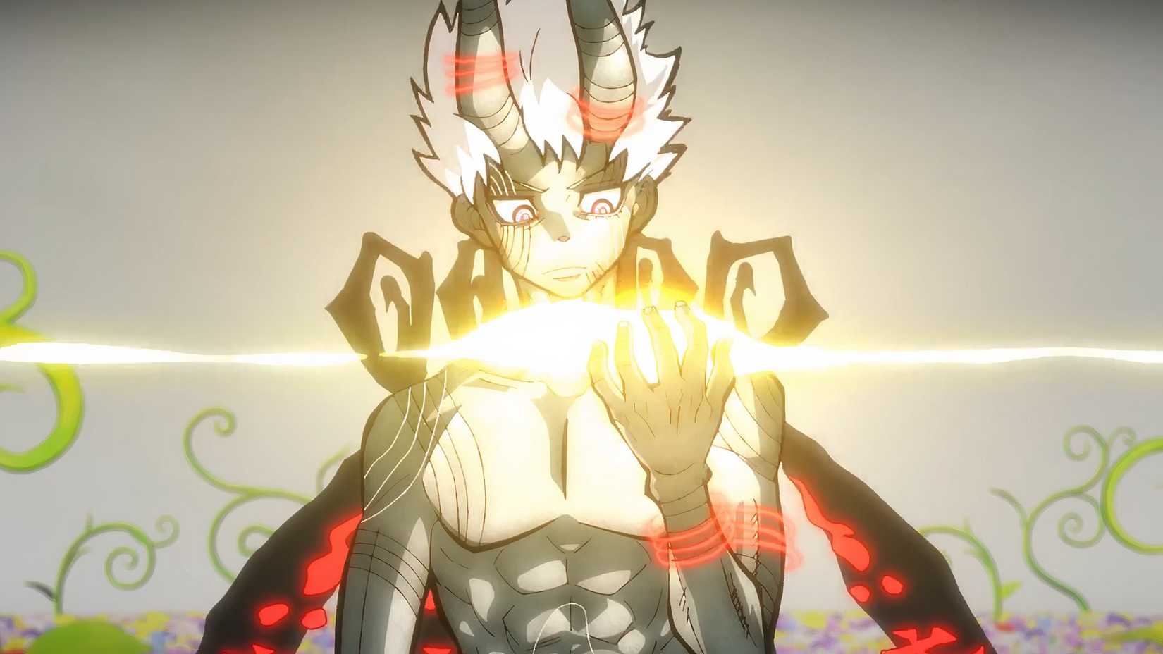 Shinra Kusakabe sous sa forme Shinra Bansho-Man dans l'épisode 24 de la saison 3 de Fire Force