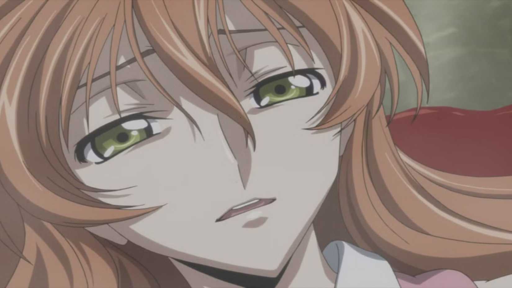 Shirley Fenette mourant dans Code Geass : Lelouch of the Rebellion R2.