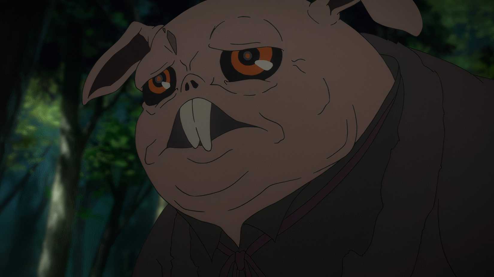 Squealer regardant un autre personnage dans From the New World