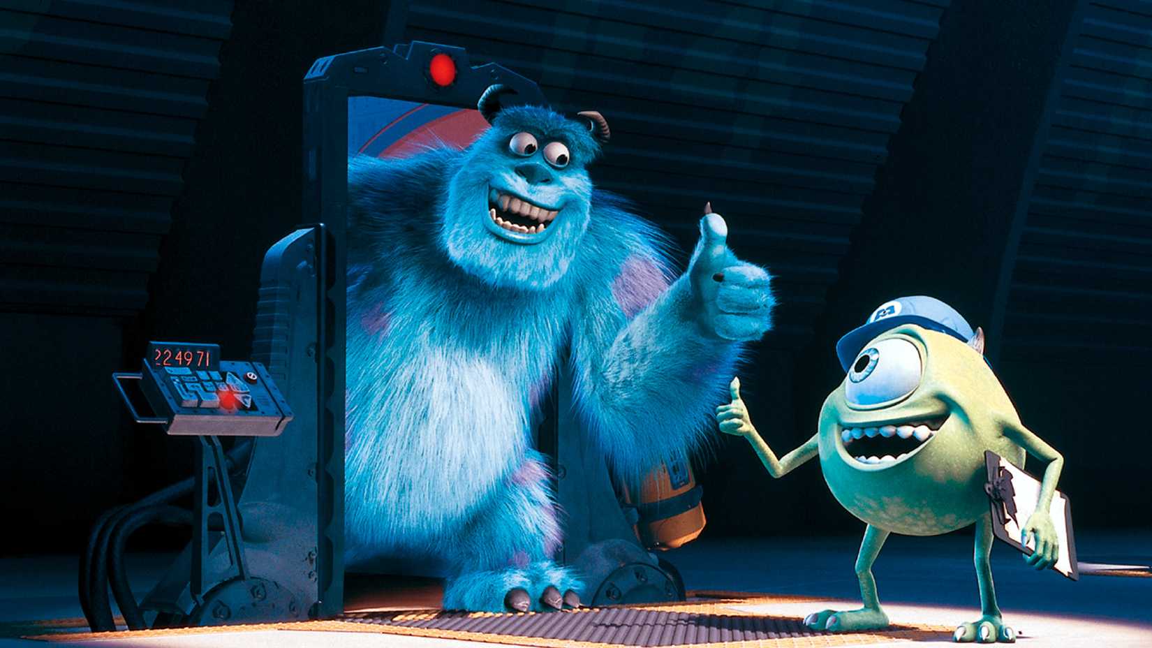 Sulley and Mike from Monsters Inc.