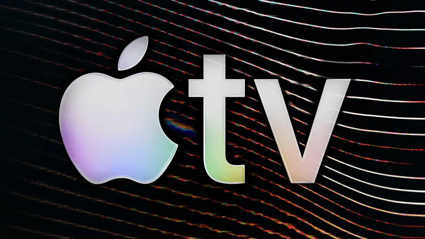 The Apple TV logo with the Calls poster in the background