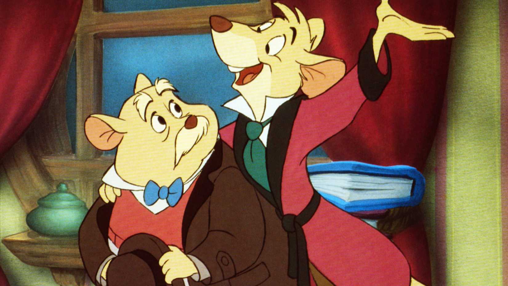 The stars of The Great Mouse Detective, Basil and Dawson.