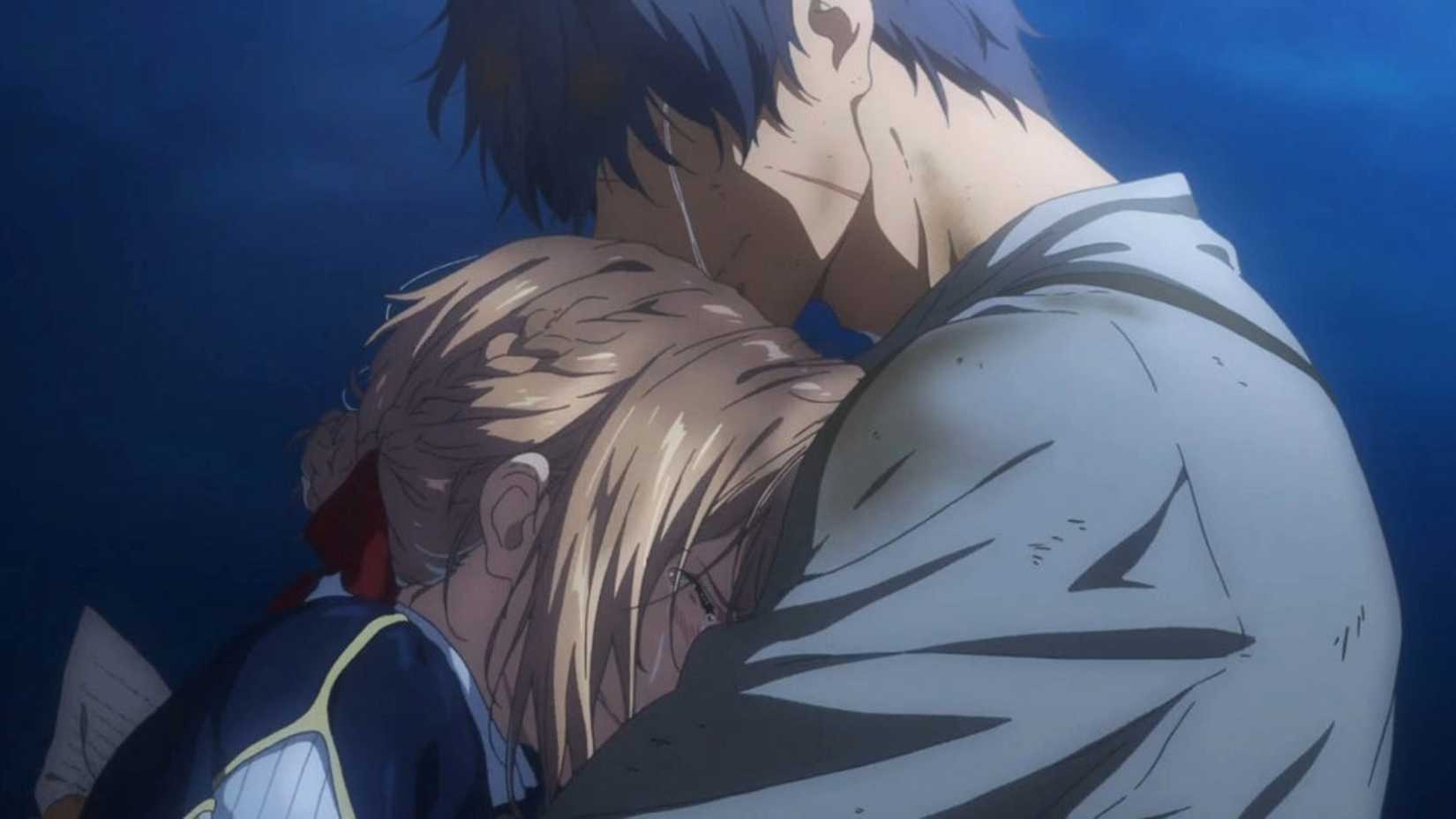 Violet and Gilbert in Violet Evergarden anime movie