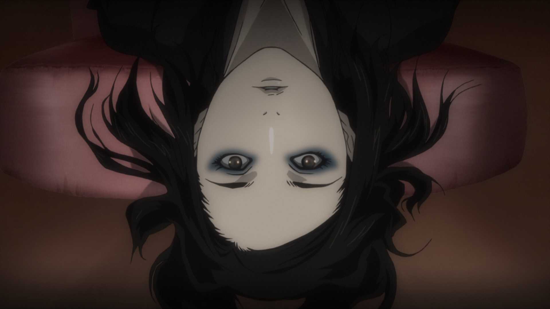 Re-l Mayer lays upside down in Ergo Proxy.