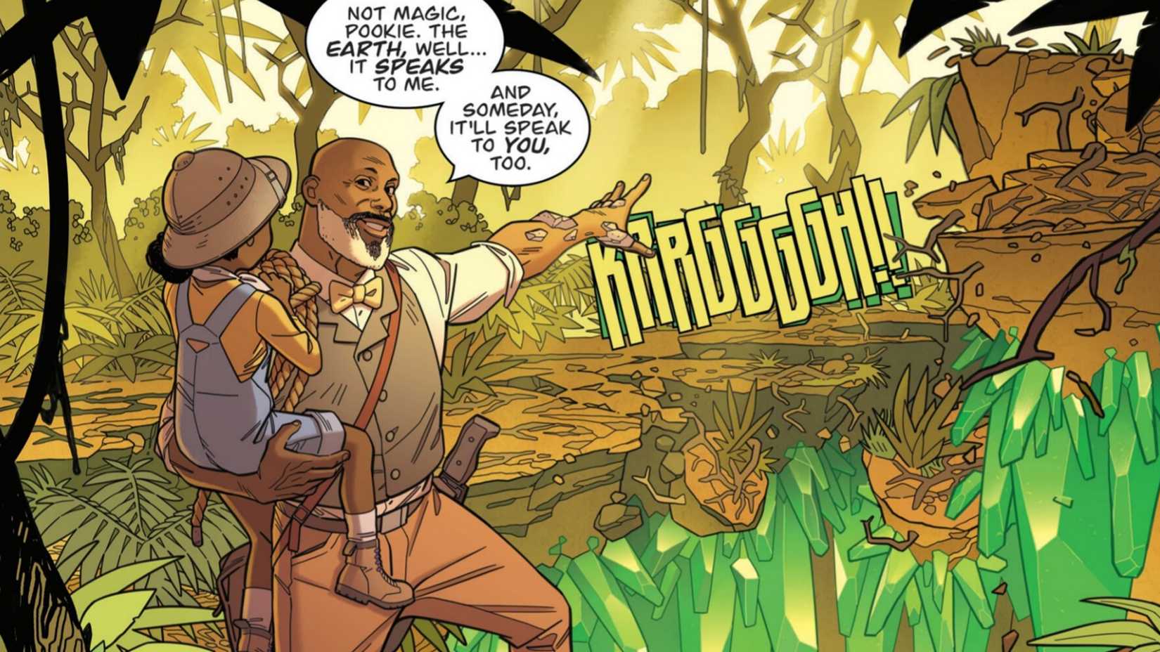 A young Ella Mental has her superhero origins teased by her grandfather in Capes 7