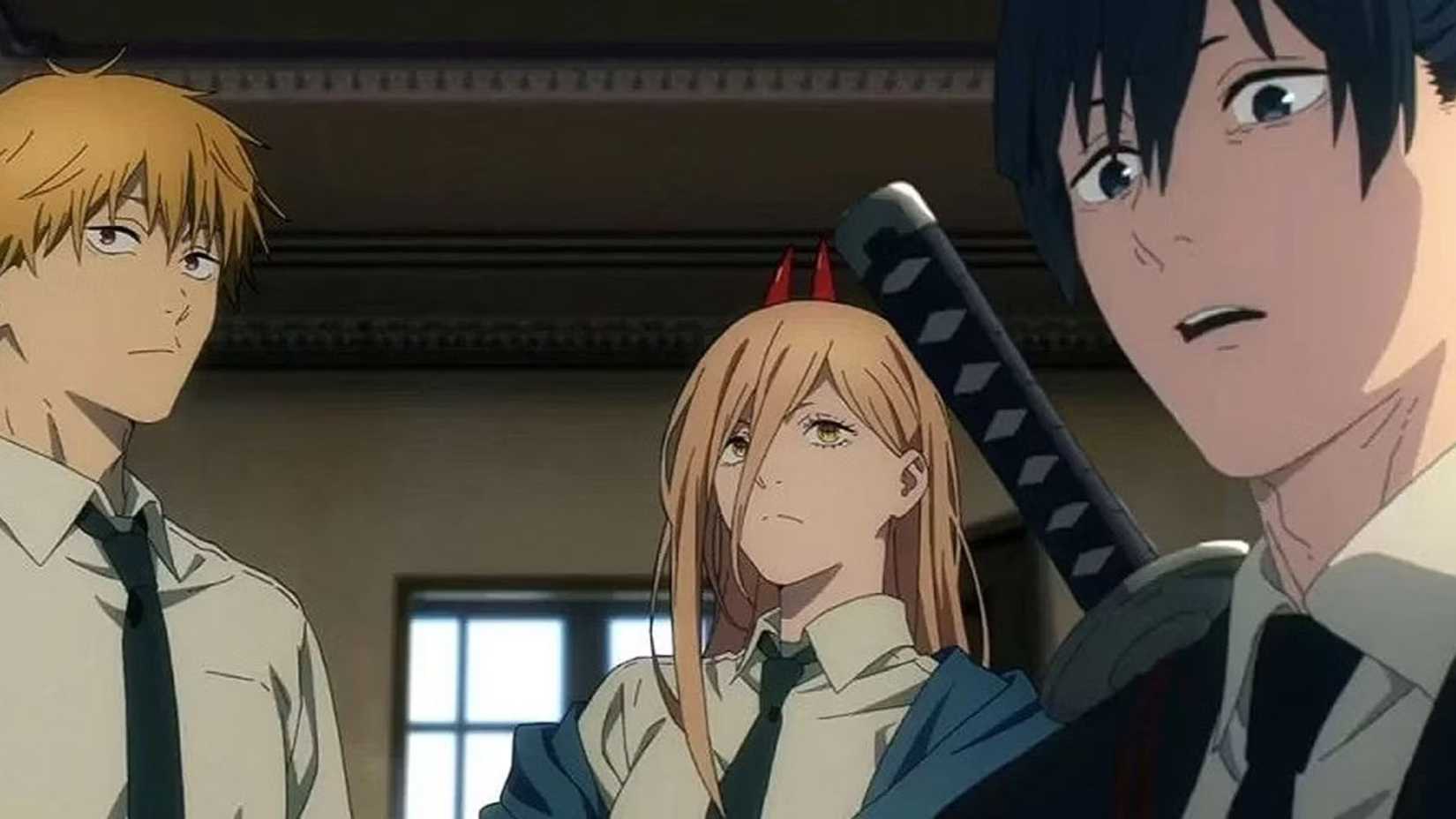 Aki enquête pendant que Denji et Power attendent dans Chainsaw Man.