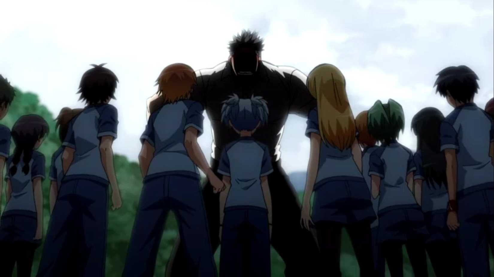 Akira Takaoka bullies the children of class 3E in Assassination Classroom