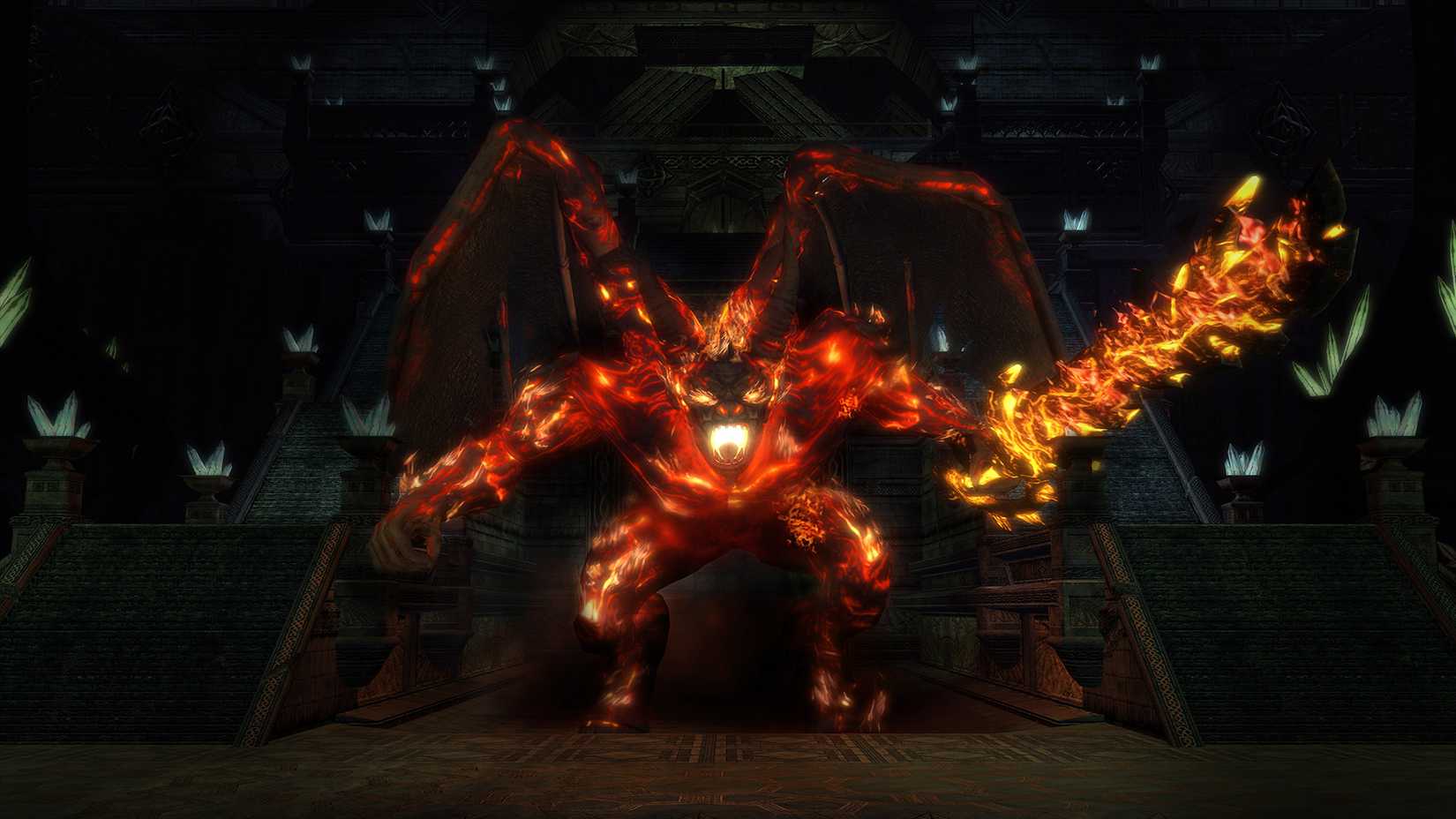Balrog players can fight in the mmo game Lord of the Rings Online