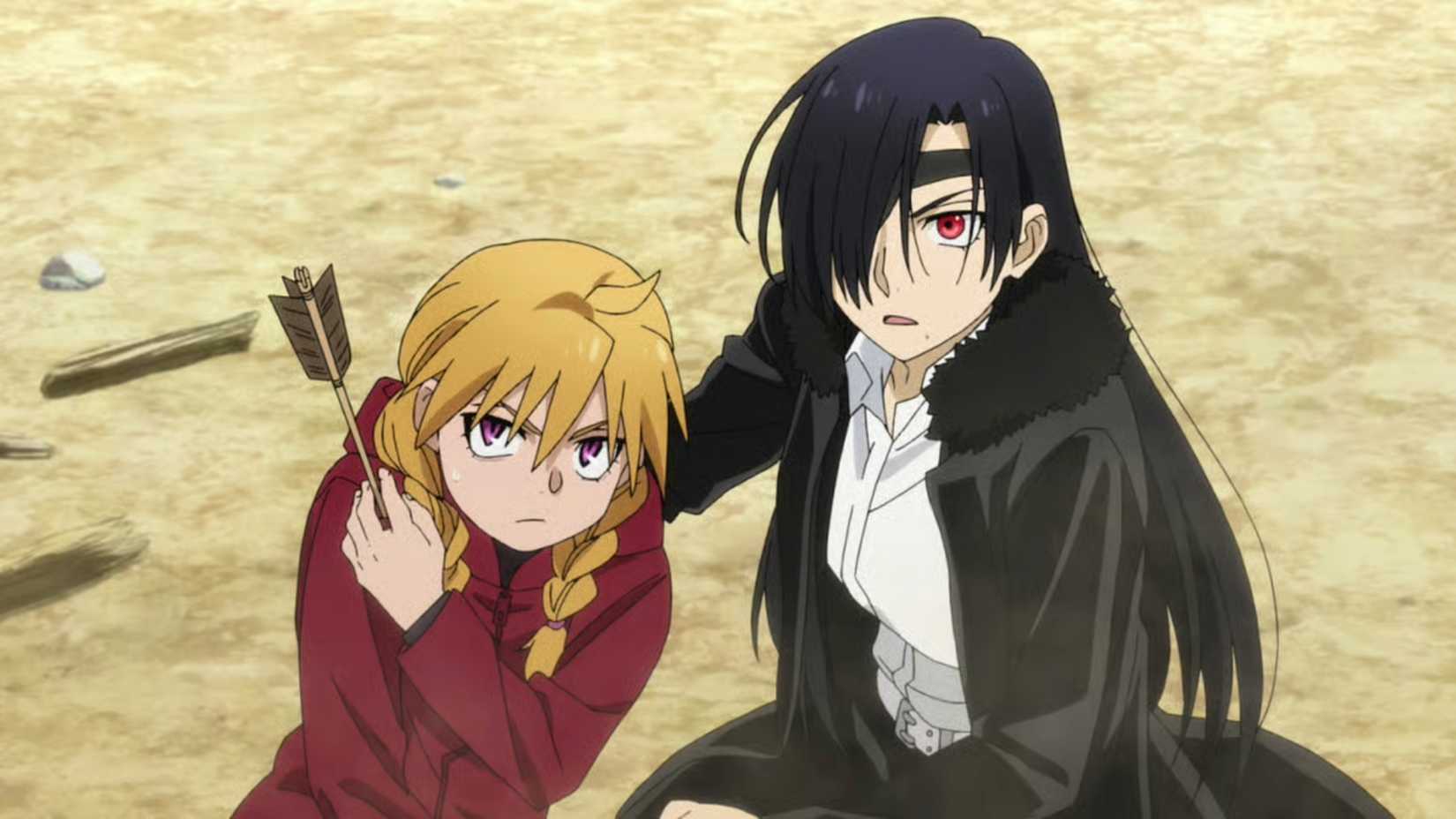 Gabbie and Asa in Daemons of the Shadow Realm anime