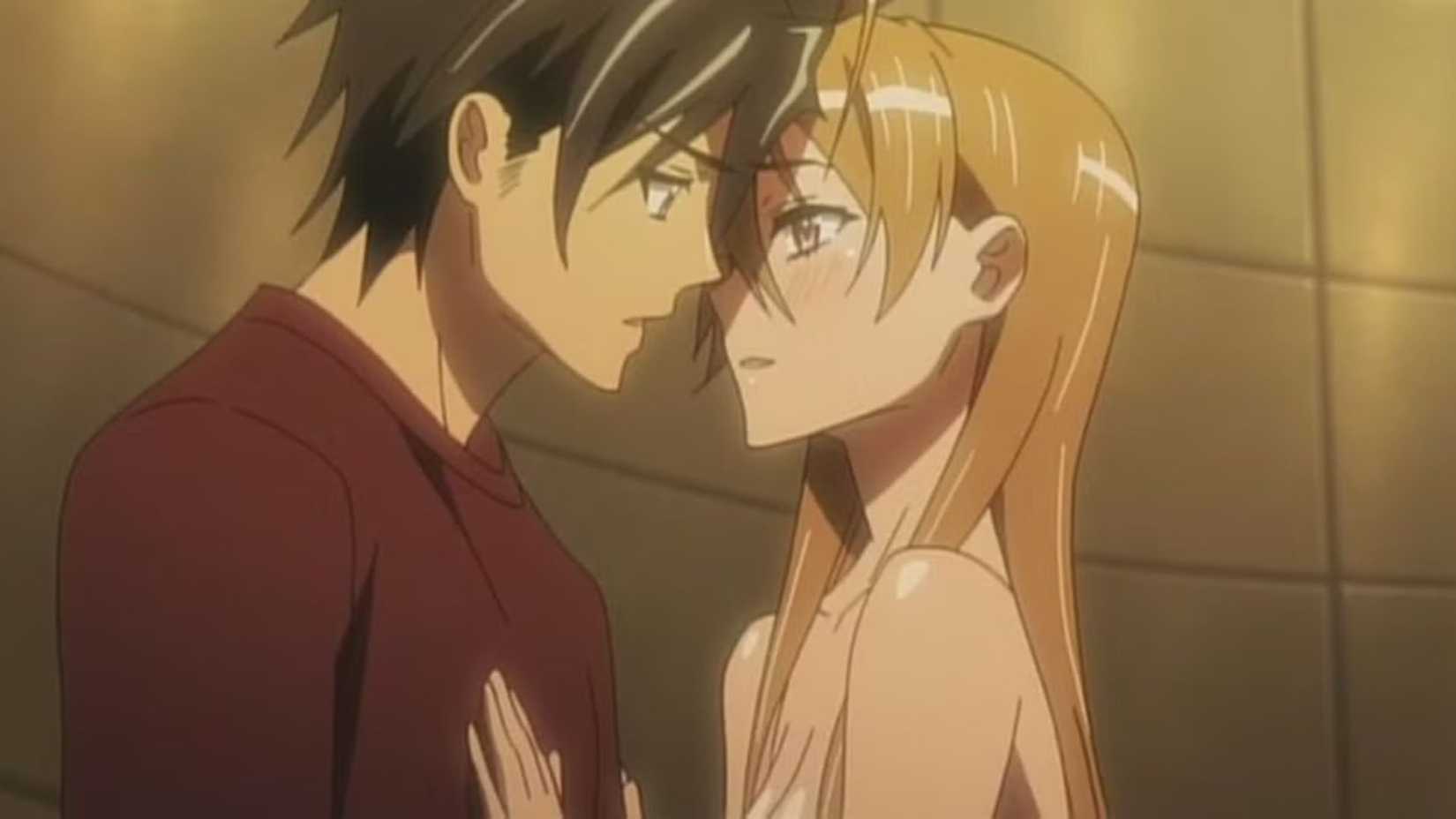 Takashi and Rei in High School of the Dead.