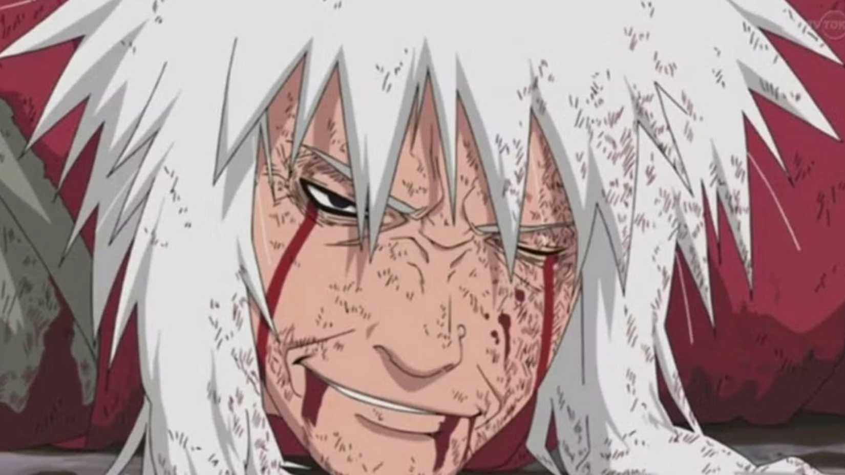 Jiraiya's last moments in Naruto Shippuden anime