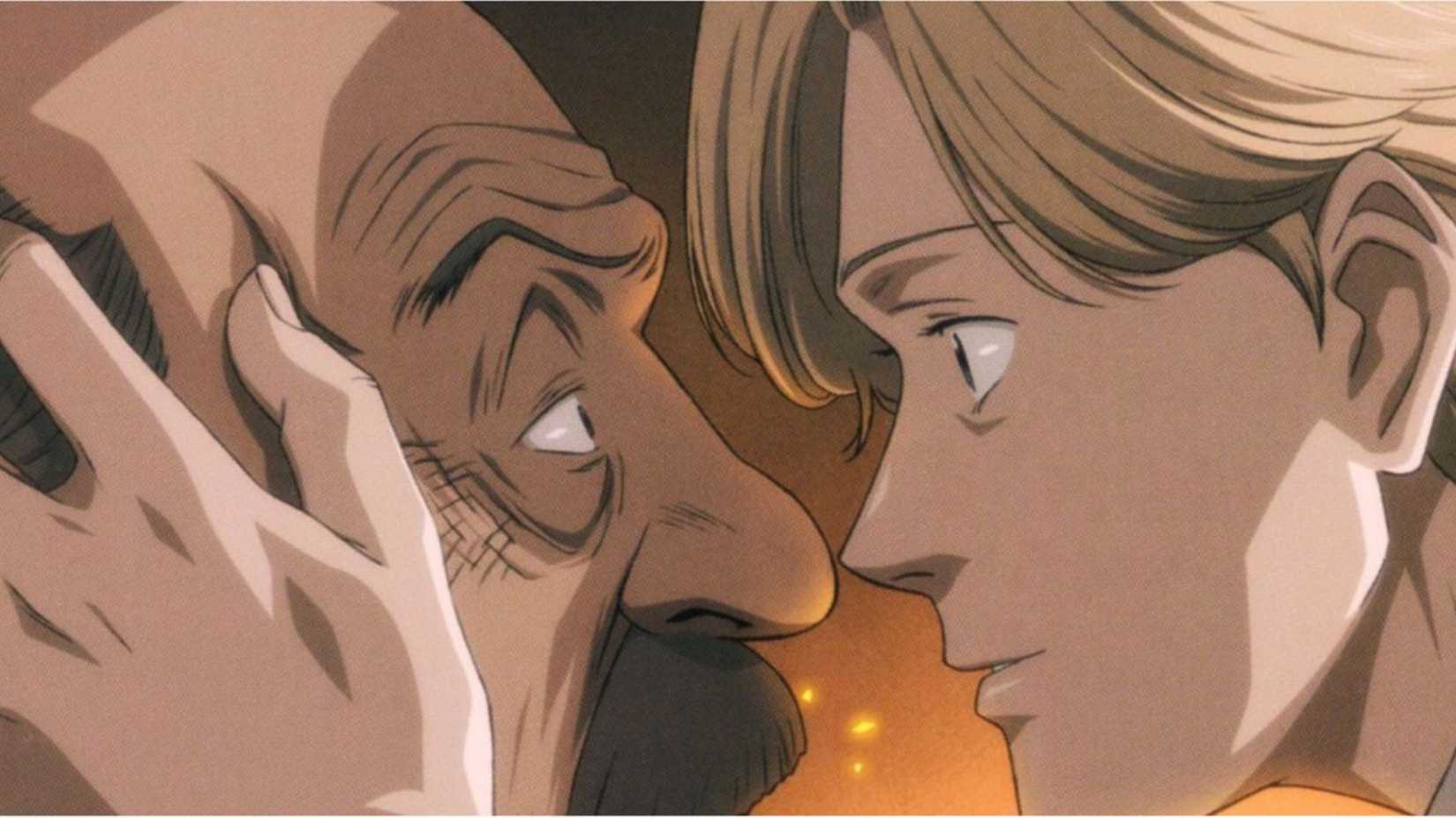 Johan Liebert looks into someone's eyes and convinces him to commit a crime in Monster.